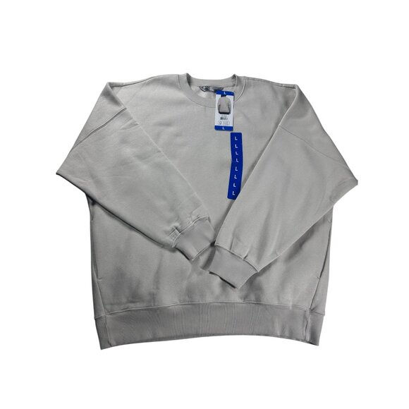 Tuff Athletics‎ Crewneck Sweatshirt Women's Large Beige Cotton/Polyester NEW - Picture 5 of 9